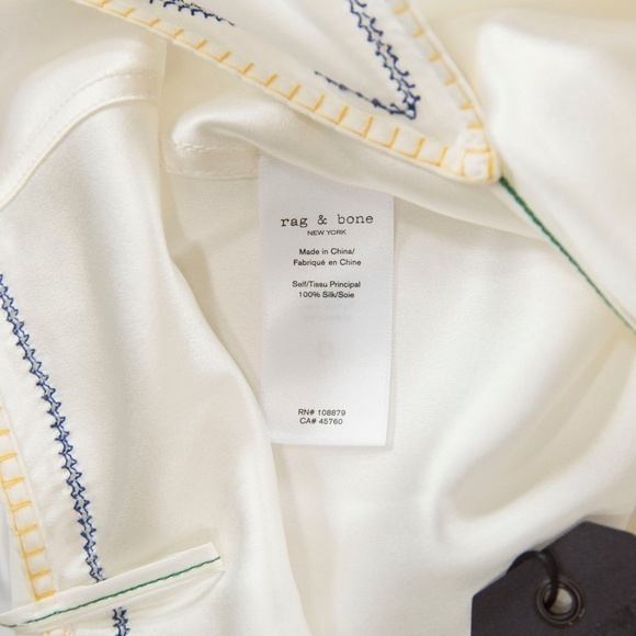 Rag & Bone Chalk Cream Silk Lina Wrap Cami Tank 4 - Picture 2 of 7